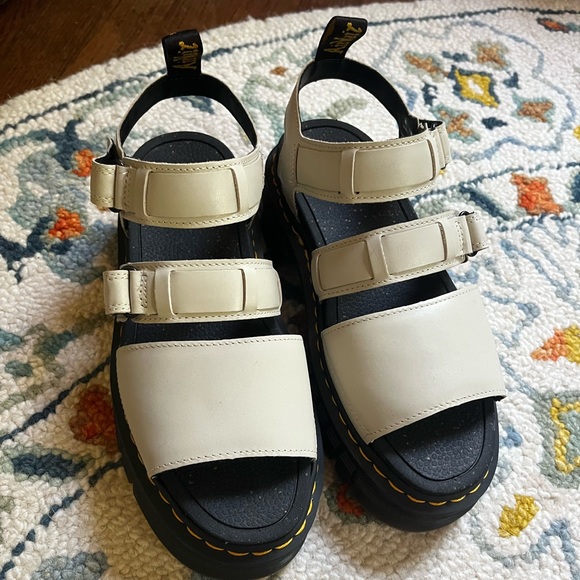 Doc Marten Chunky Platform Sandals | Stone Gray Size 10 - Picture 2 of 3